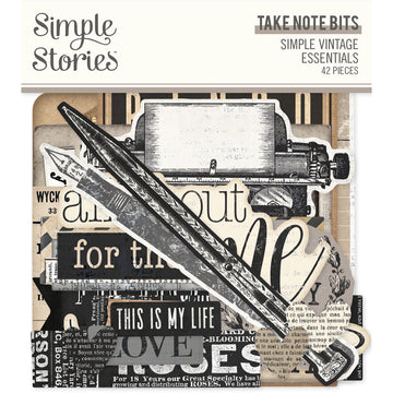 SIMPLE VINTAGE ESSENTIALS - TAKE NOTE BITS & PIECES