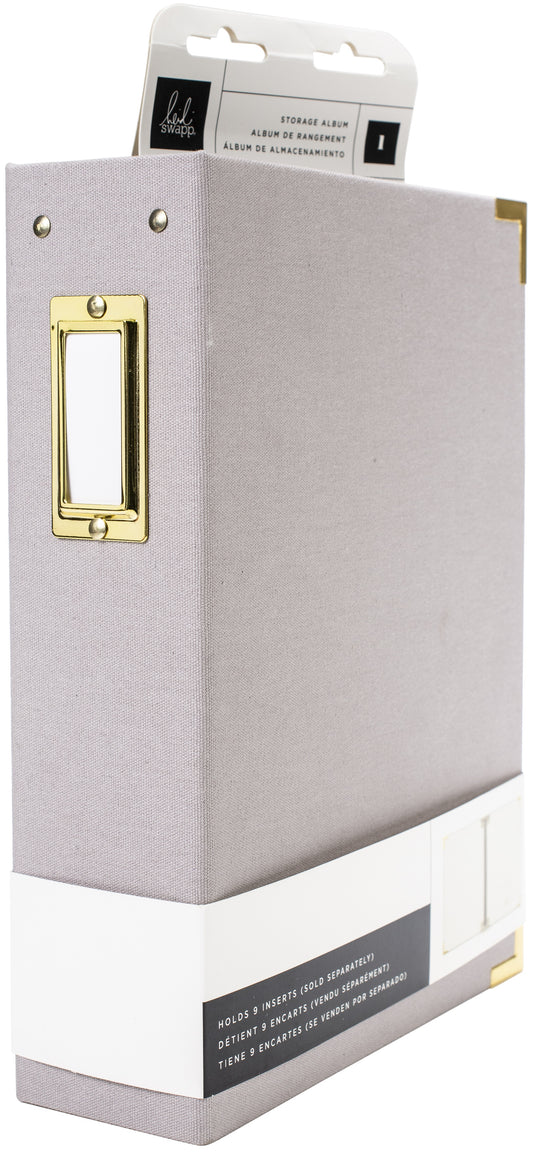 Heidi Swapp Storyline Chapters Album 8"X10" - Grey