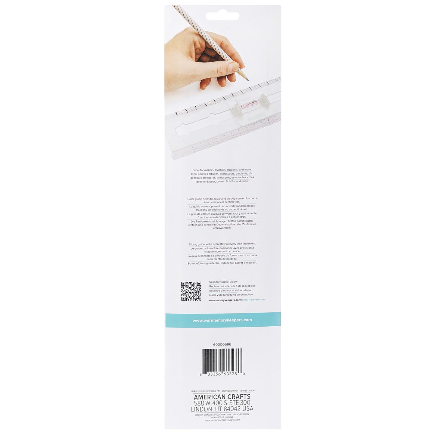 We R Color Convert Ruler 12"
