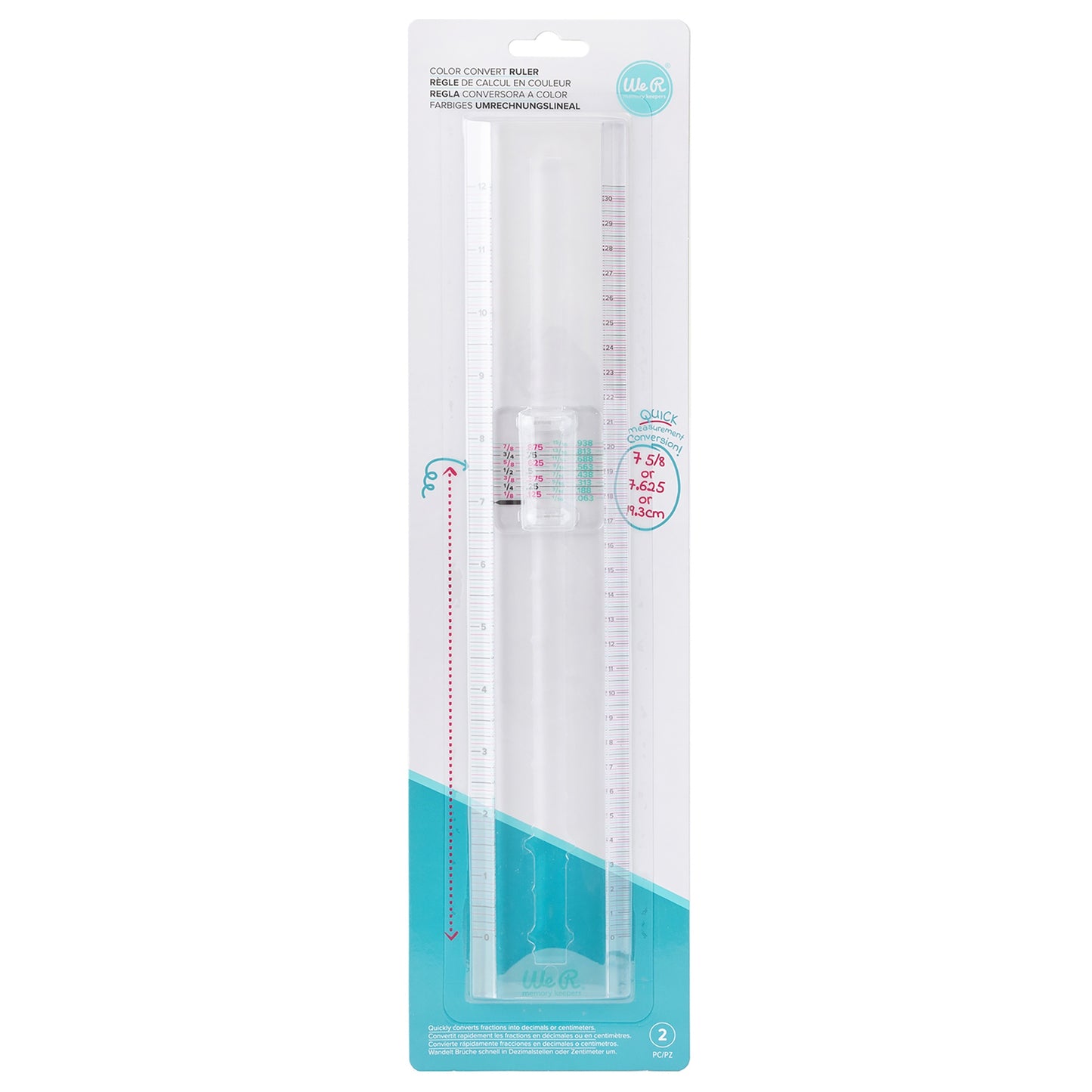 We R Color Convert Ruler 12"