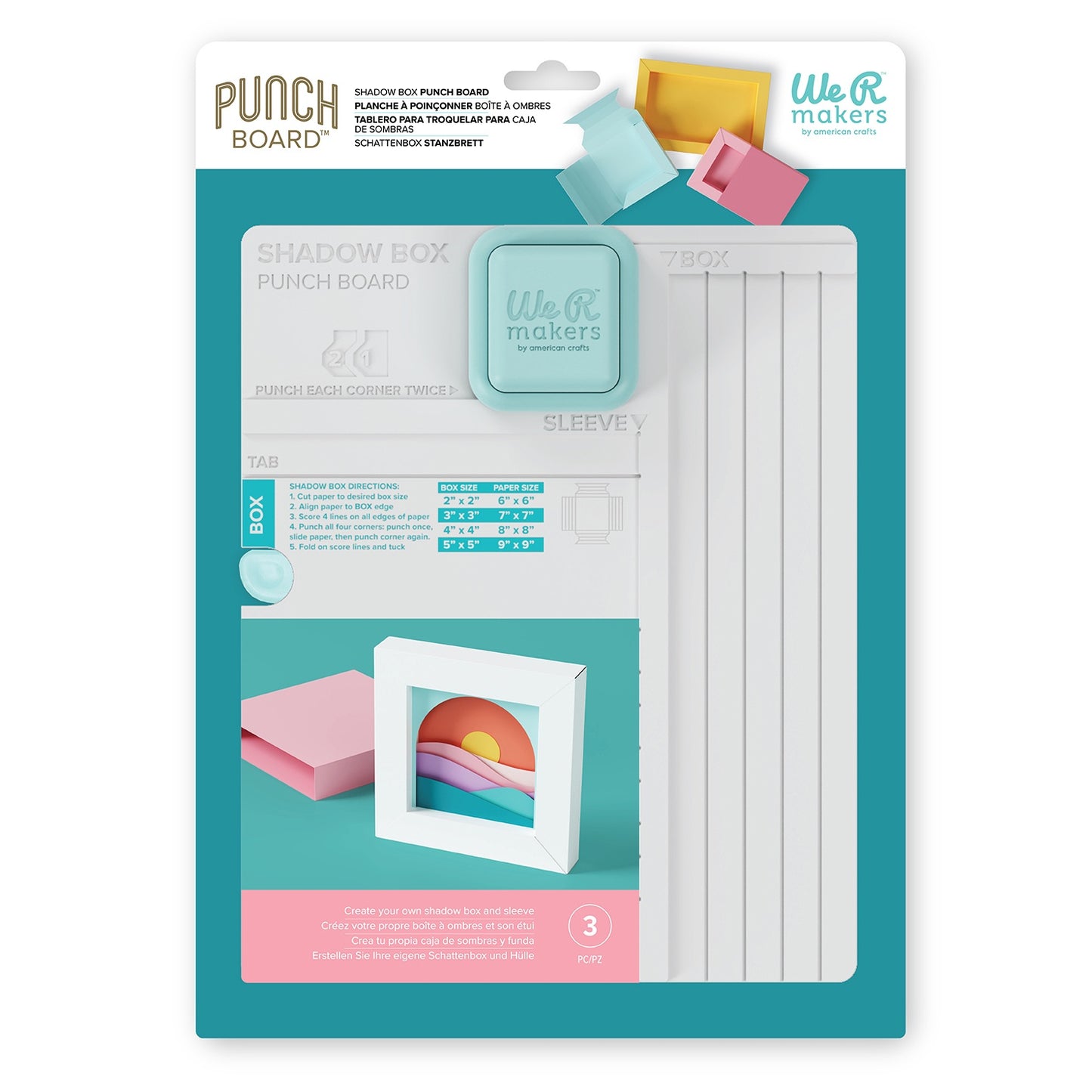 We R Punch Board- Shadow Box