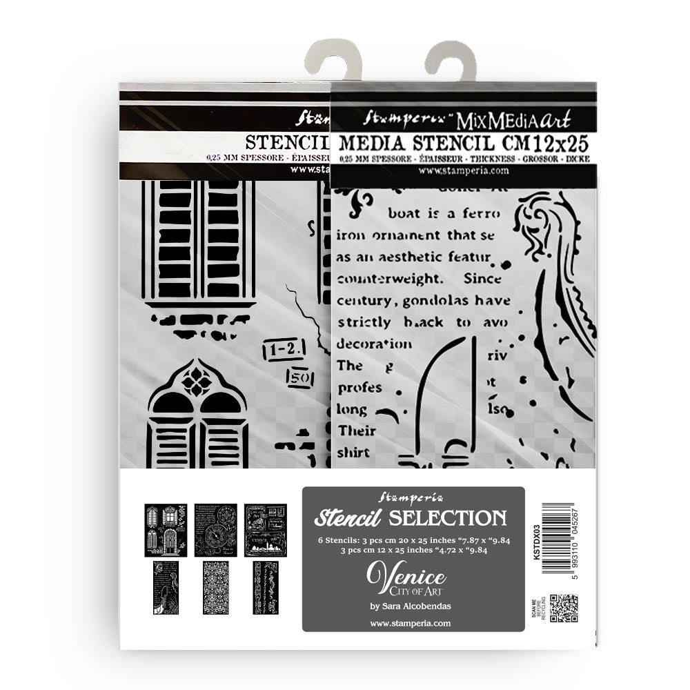 Stamperia Stencil Assortment Venice