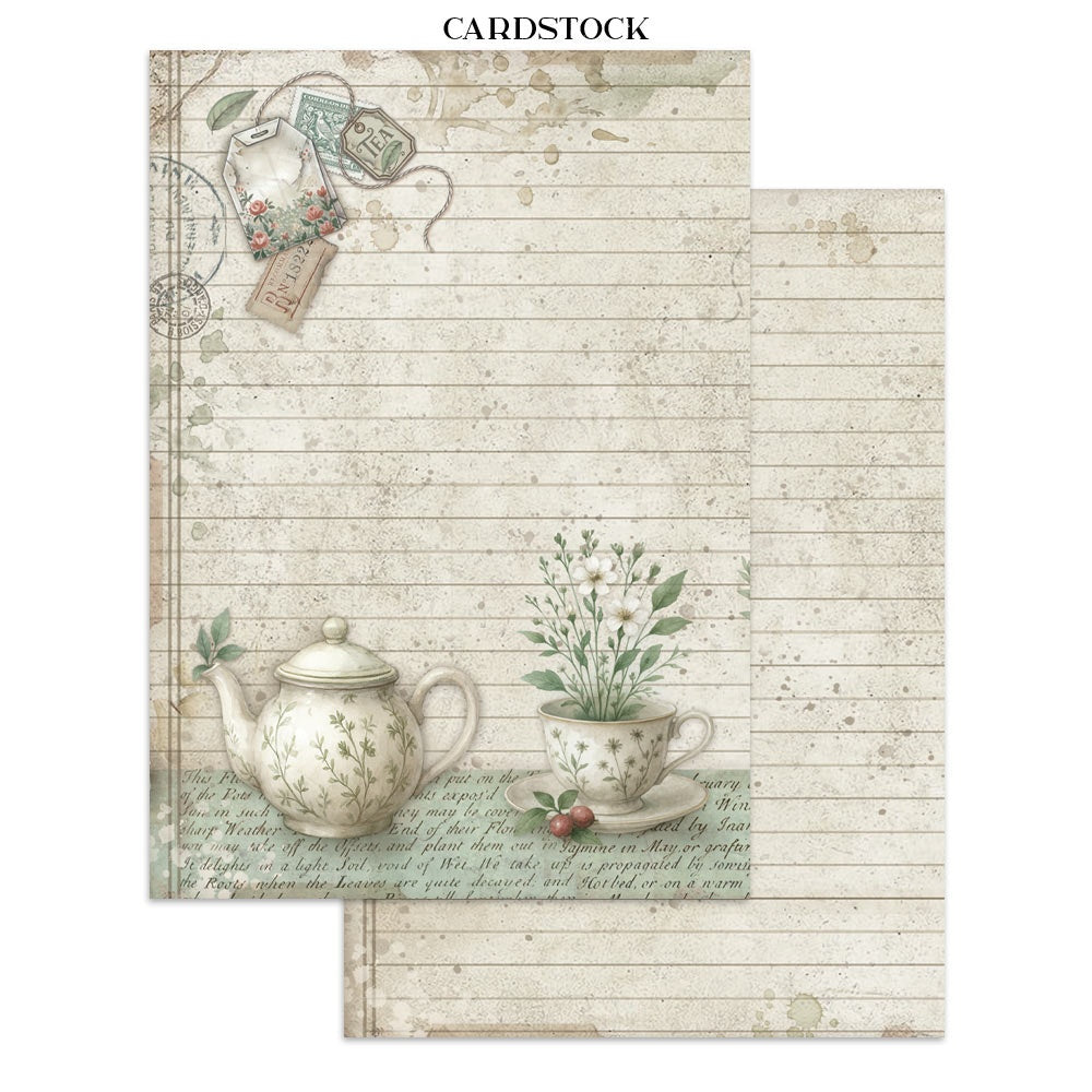 Stamperia Junk Journal Stickers, Cut-outs And Backgrounds - Herbarium Silvae