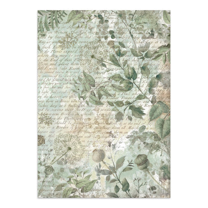 Stamperia Junk Journal Stickers, Cut-outs And Backgrounds - Herbarium Silvae