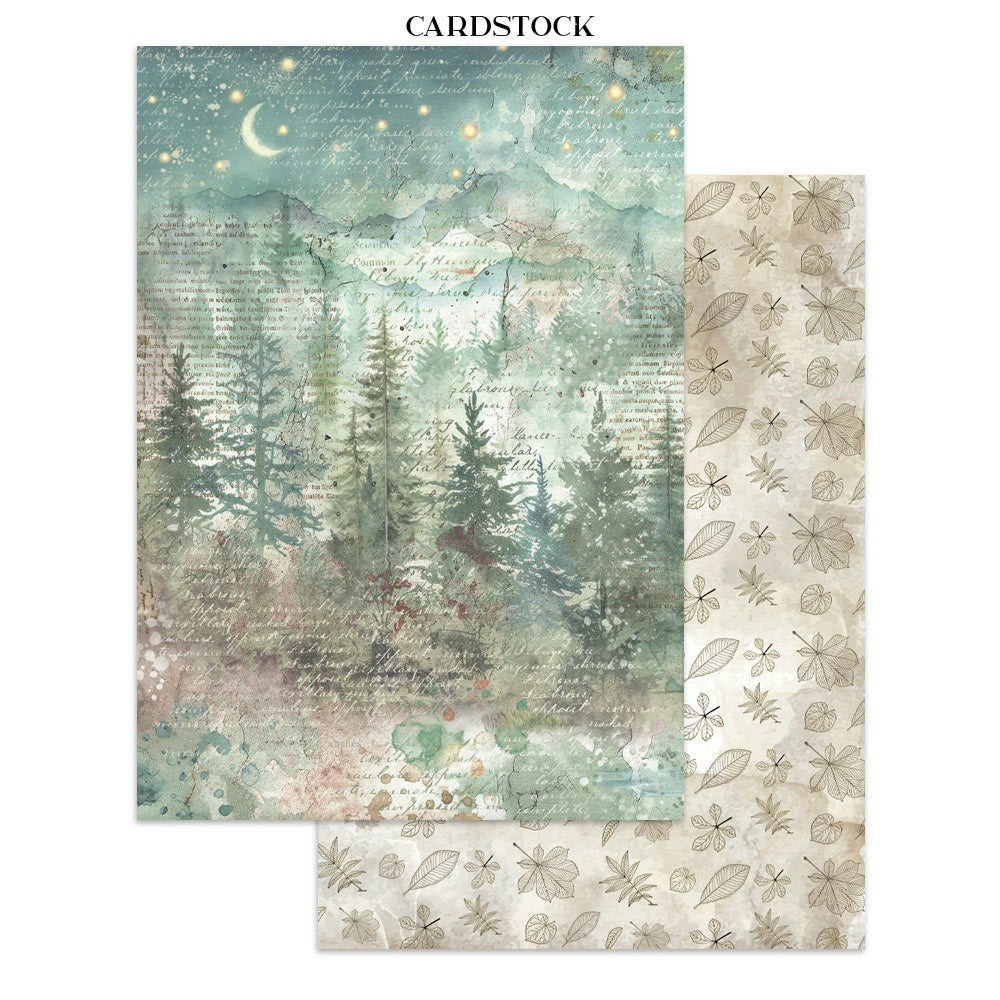 Stamperia Junk Journal Stickers, Cut-outs And Backgrounds - Herbarium Silvae