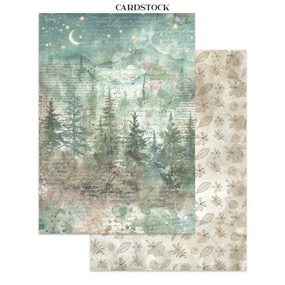 Stamperia Junk Journal Stickers, Cut-outs And Backgrounds - Herbarium Silvae