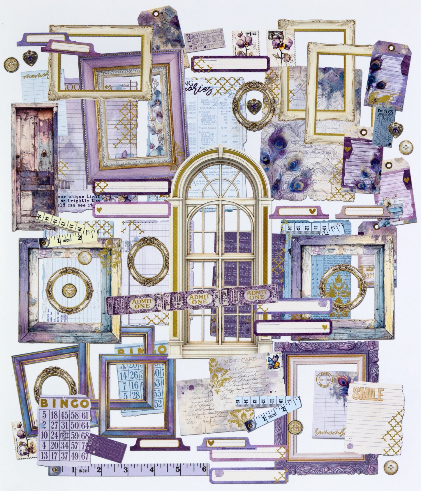 49 And Market Collection Kit:  Plume & Petal (with Washi Tape)