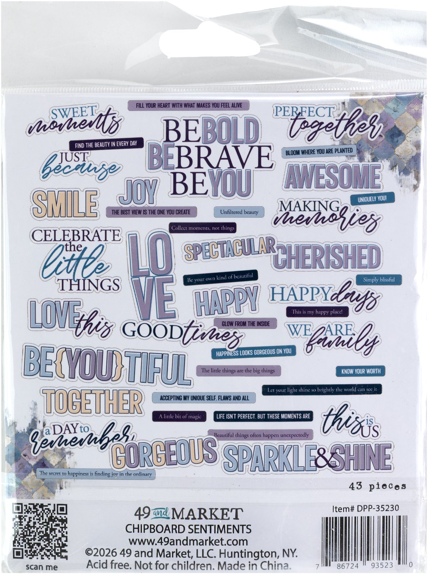 49 And Market Collection Kit:  Plume & Petal (with Washi Tape)