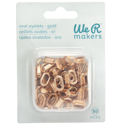 WR CAD OVAL EYELETS GOLD 50PC