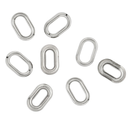 WR CAD OVAL EYELETS SILVR 50PC