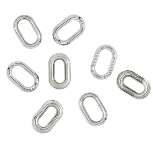 WR CAD OVAL EYELETS SILVR 50PC