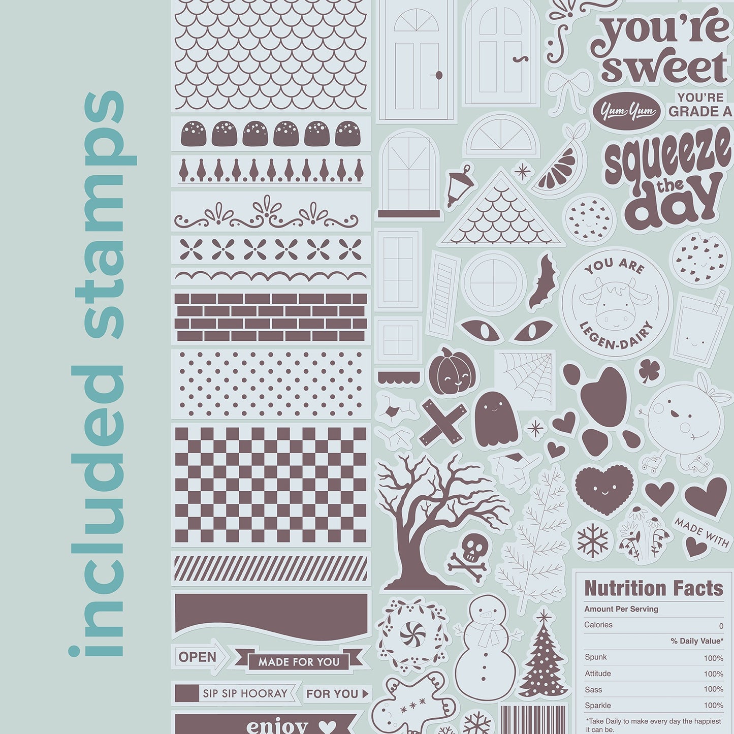 We R Carton Stamp Board & Stamps - Carton