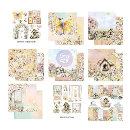 Prima Double-Sided Paper Pad 12"X12" 14/Pkg - Among the Wildflowers