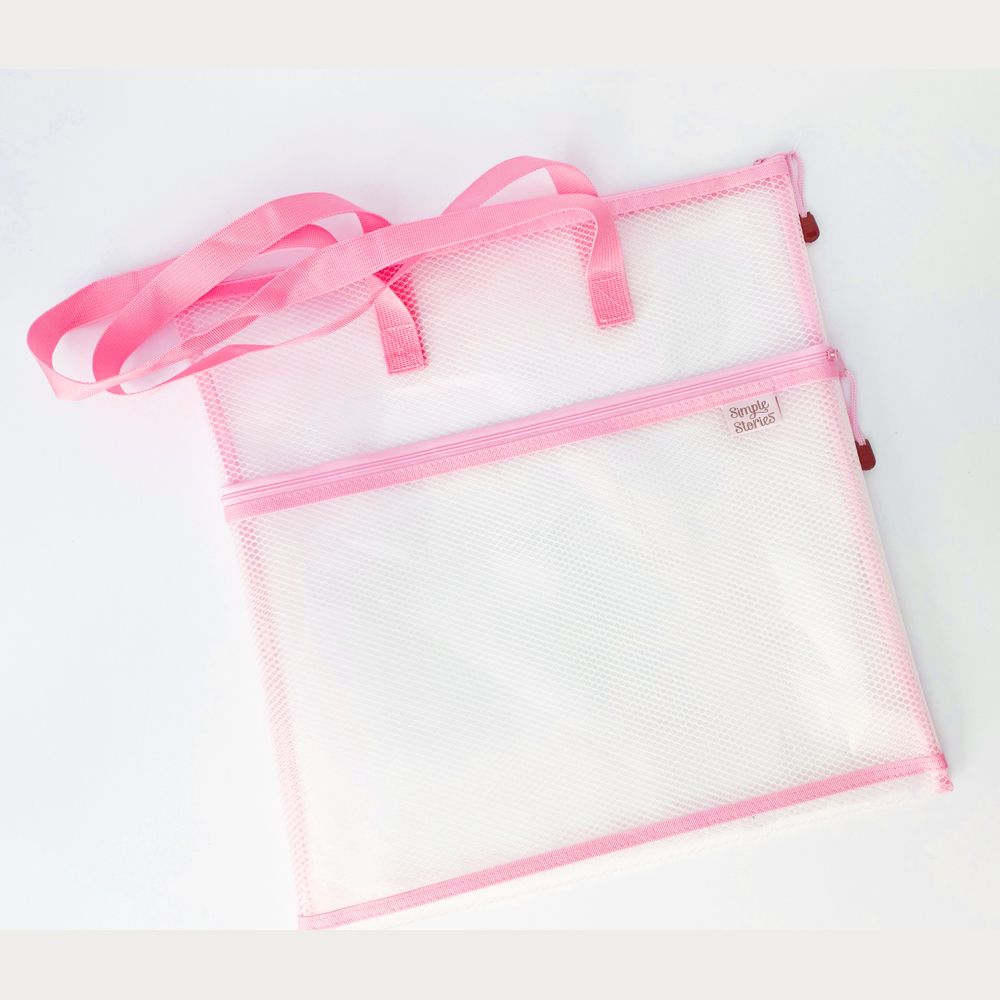 Simple Stories Craft Bag 16"X16" - Pink