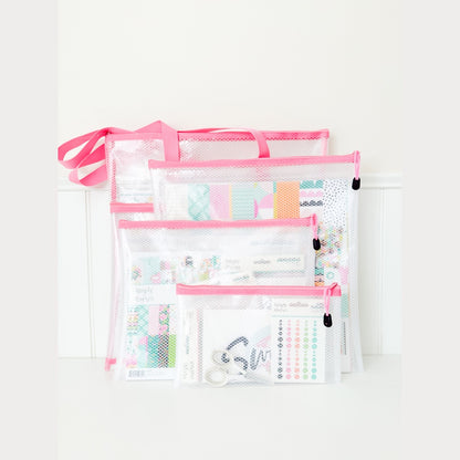 Simple Stories Craft Bag 16"X16" - Pink