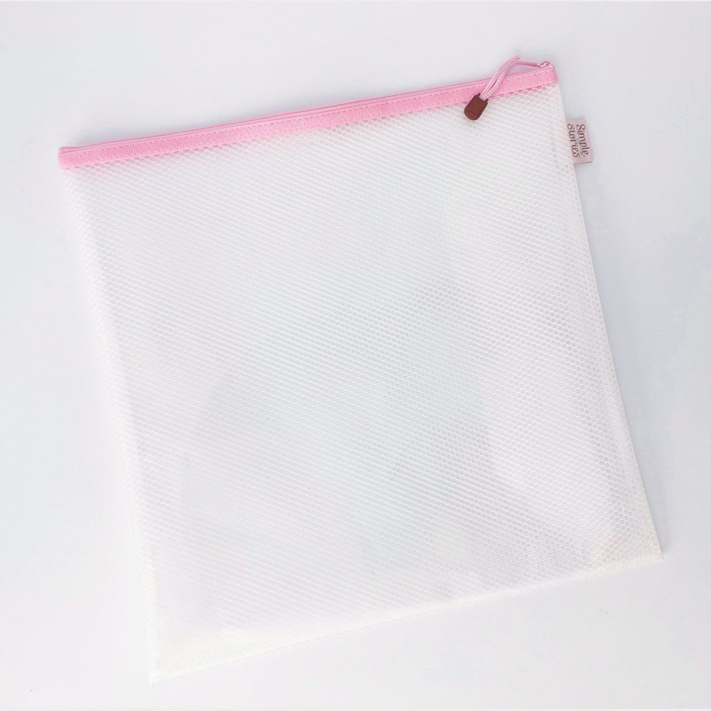 Simple Stories Craft Storage Pouch Large - Pink