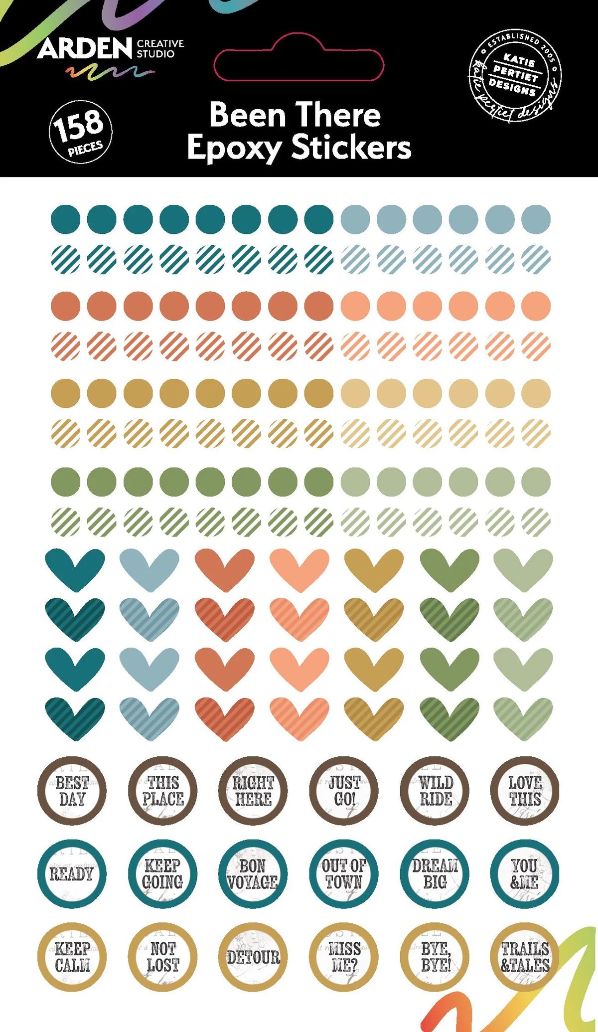 Arden Creative Studio Been There Epoxy Stickers