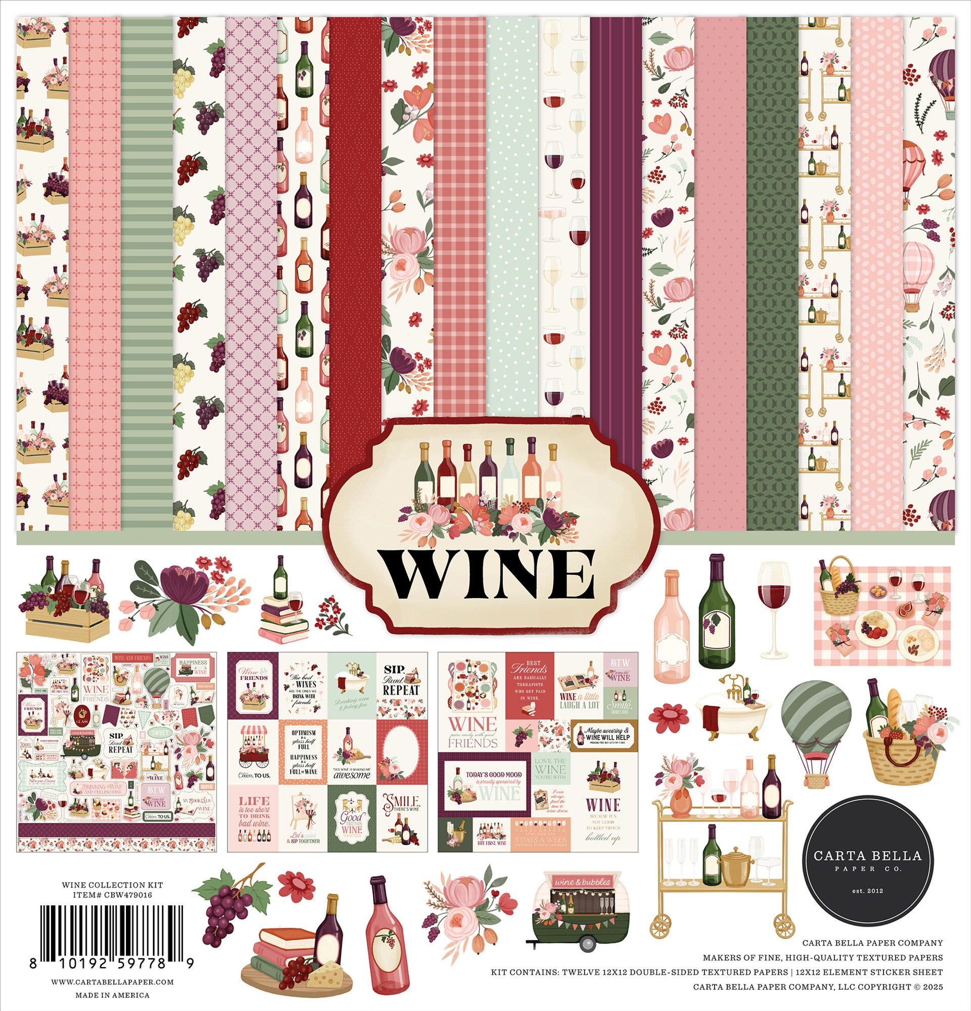 Wine Collection kit/Echo Park Pre-Venta