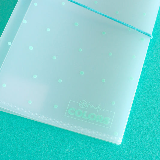 Carpeta almacenamiento Kimidori
Colors 4.25x8" Puntos Mint