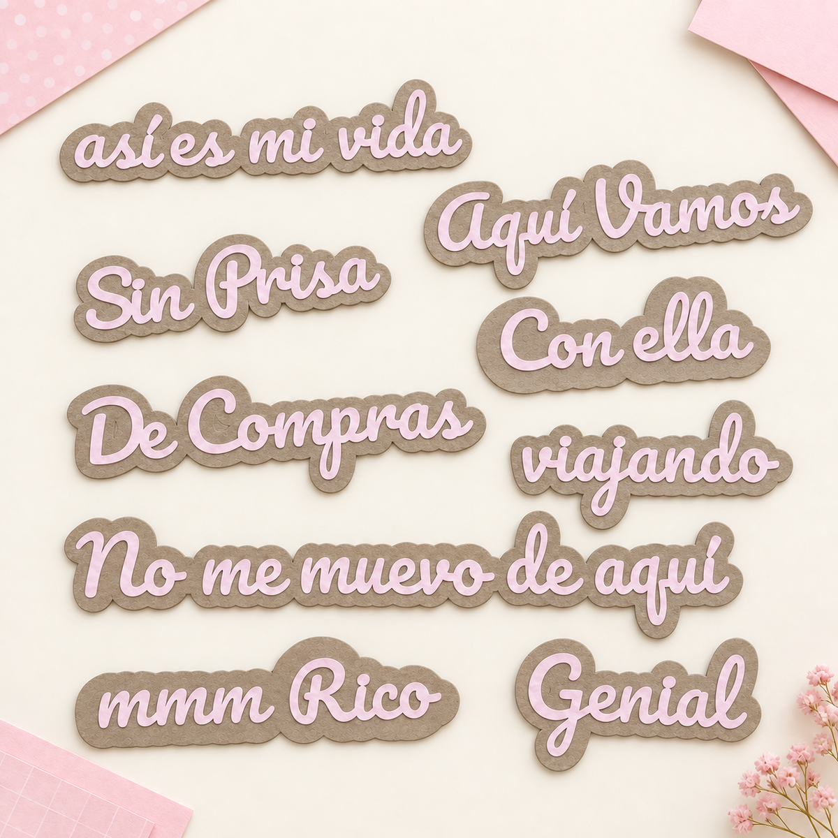Set de Frases «Así es mi vida»