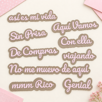 Set de Frases «Así es mi vida»