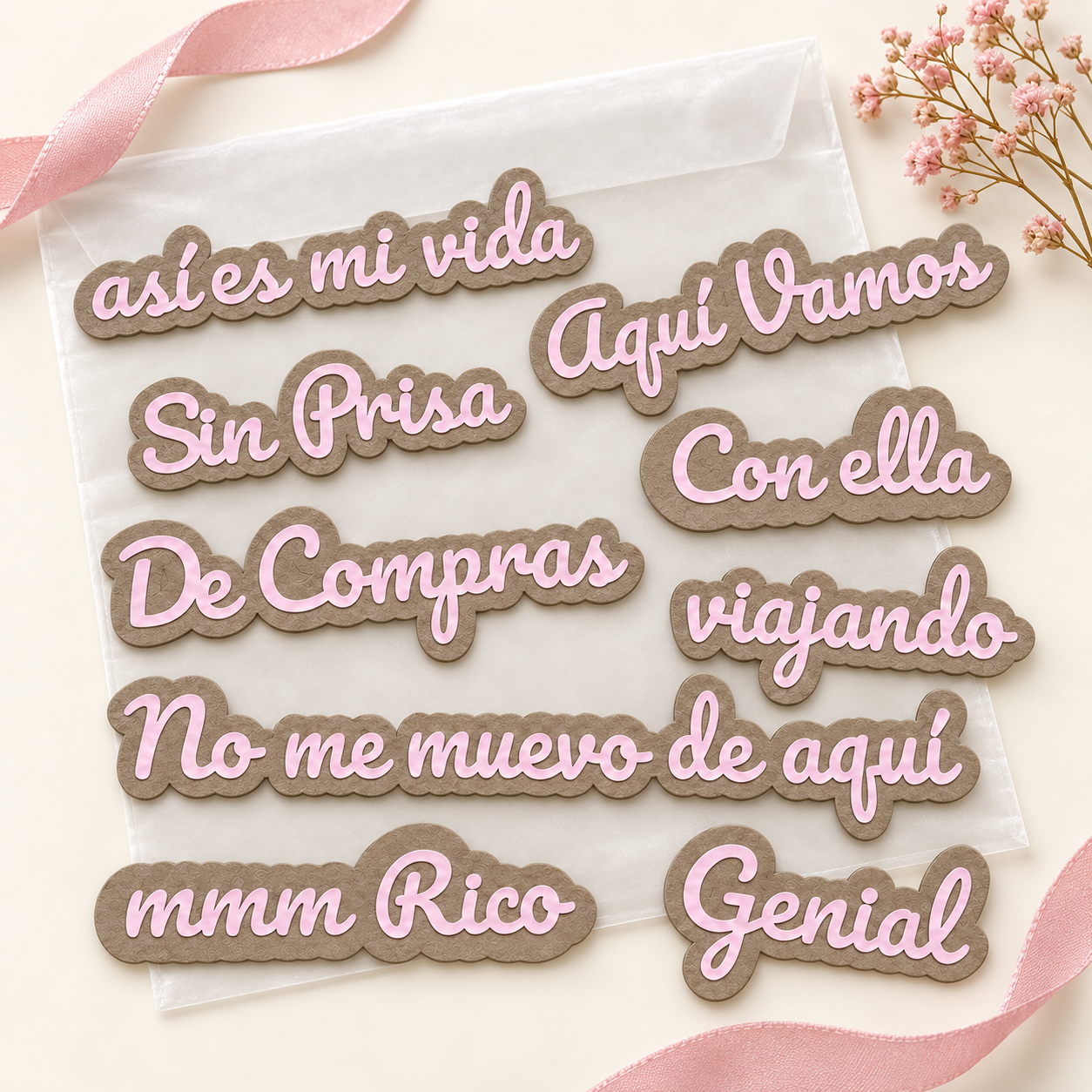 Set de Frases «Así es mi vida»