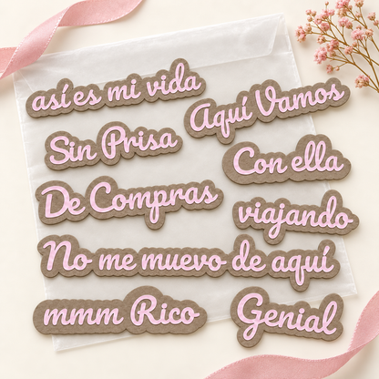 Set de Frases «Así es mi vida»