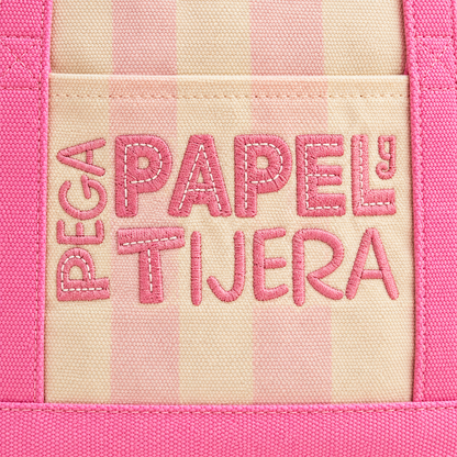 La Lleva Todo · Tote de Pega Papel y Tijera
