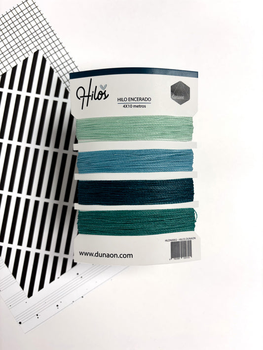 Saltar al comienzo de la galería de imágenes Set de hilos para encuadernar de Dunaon Azules