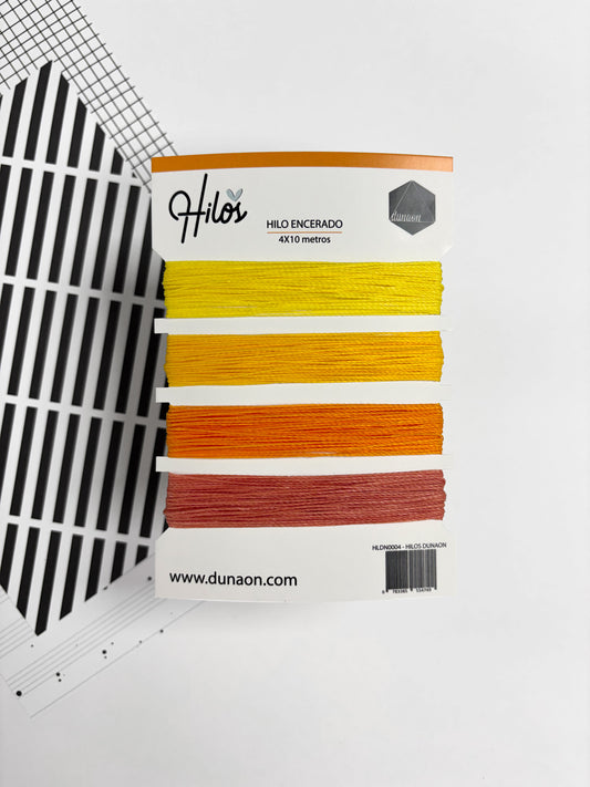 Set de hilos para encuadernar de Dunaon Amarillos