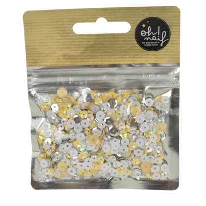 Lentejuelas Silver & Primrose