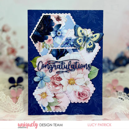 Stitched Nesting Hexagon Die