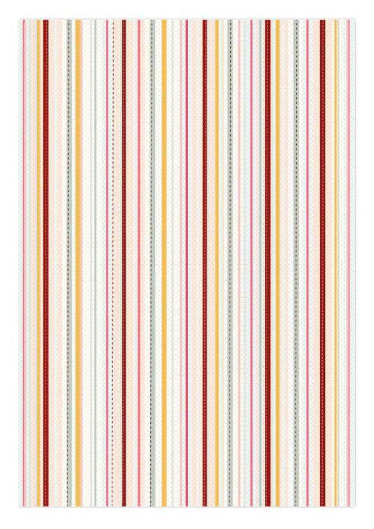 Tela de encuadernar estampada 35x50 cm Babe it's cold outside Rayas