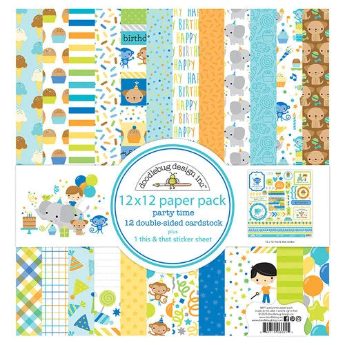 Doodlebug Design - Party Time Collection - 12 x 12