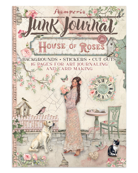 Junk journal stickers, cut-outs, backgrounds - House of Roses