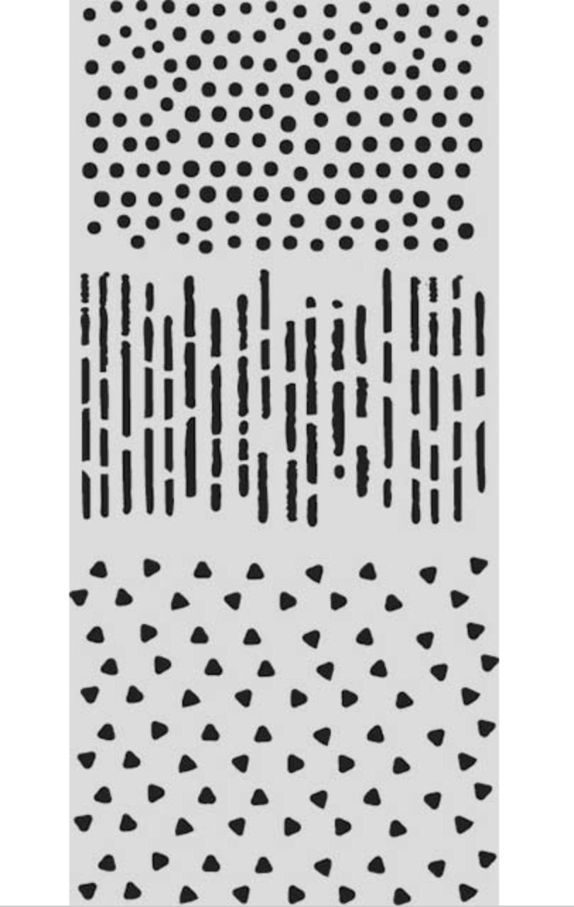 Thick stencil cm 12X25 - Create Happiness Dewdrops patrones