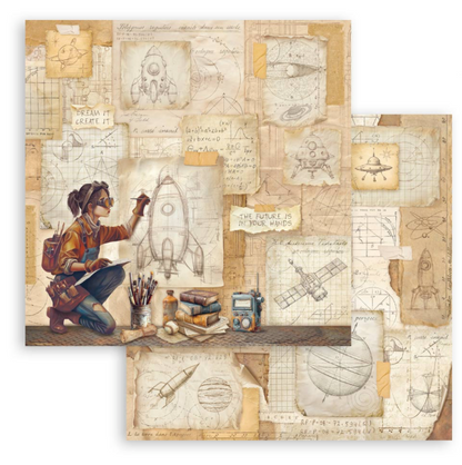 Scrapbooking Pad 22 sheets cm 30,5x30,5 (12"x12") Single face - A new Beginning