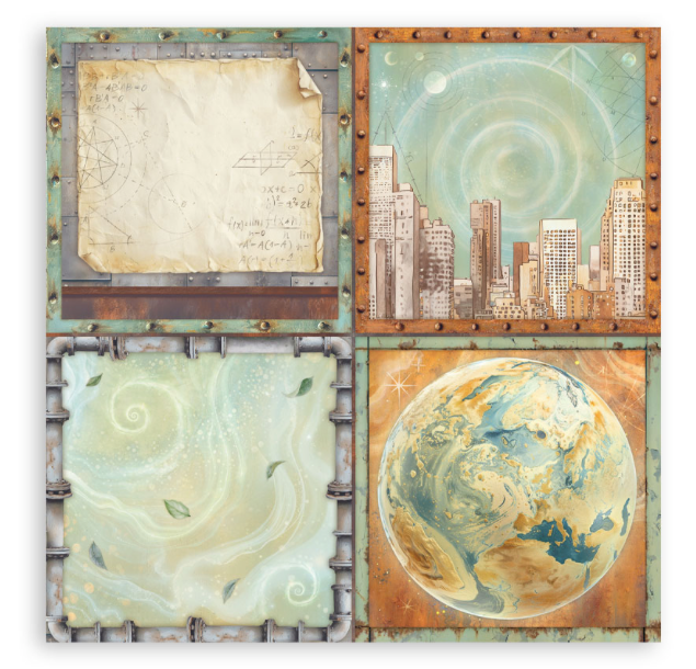 Scrapbooking Pad 22 sheets cm 30,5x30,5 (12"x12") Single face - A new Beginning