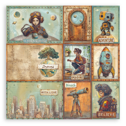 Scrapbooking Pad 22 sheets cm 30,5x30,5 (12"x12") Single face - A new Beginning