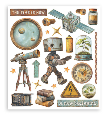Rub on selection cm 20,5x23 6 pages - A new Beginning