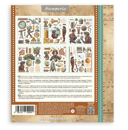 Rub on selection cm 20,5x23 6 pages - A new Beginning