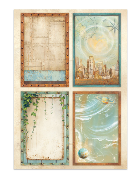 Junk journal stickers, cut-outs, backgrounds - A new Beginning