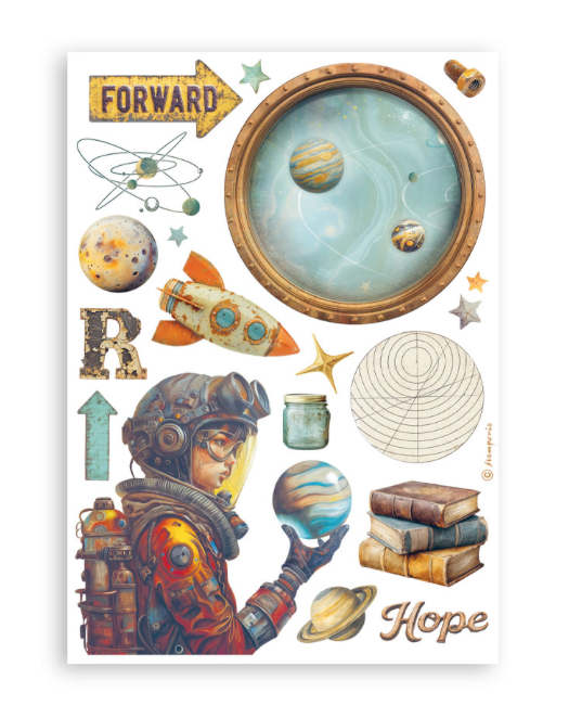 Washi pad 8 sheets A5 - A new Beginning