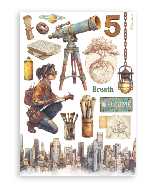 Washi pad 8 sheets A5 - A new Beginning