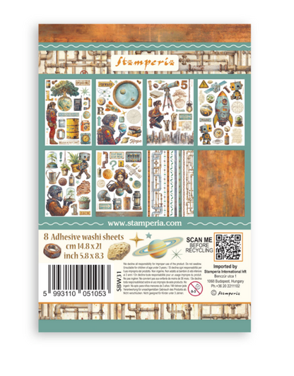 Washi pad 8 sheets A5 - A new Beginning
