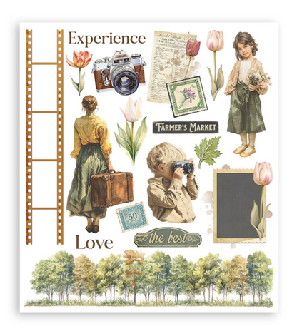 Rub on selection cm 20,5x23 6 pages - Art of Travelling