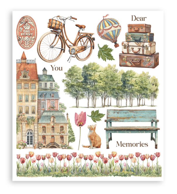 Rub on selection cm 20,5x23 6 pages - Art of Travelling