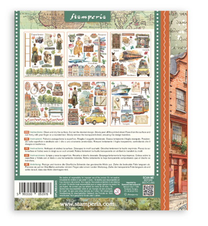 Rub on selection cm 20,5x23 6 pages - Art of Travelling