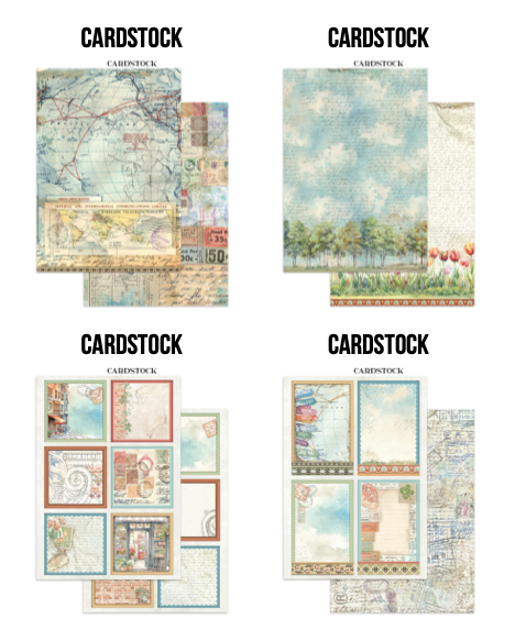 Junk journal stickers, cut-outs, backgrounds - Art of Travelling