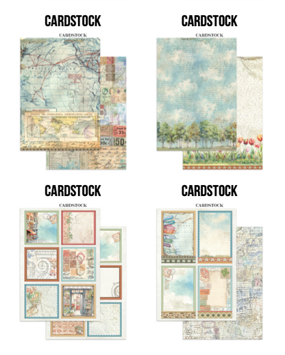 Junk journal stickers, cut-outs, backgrounds - Art of Travelling